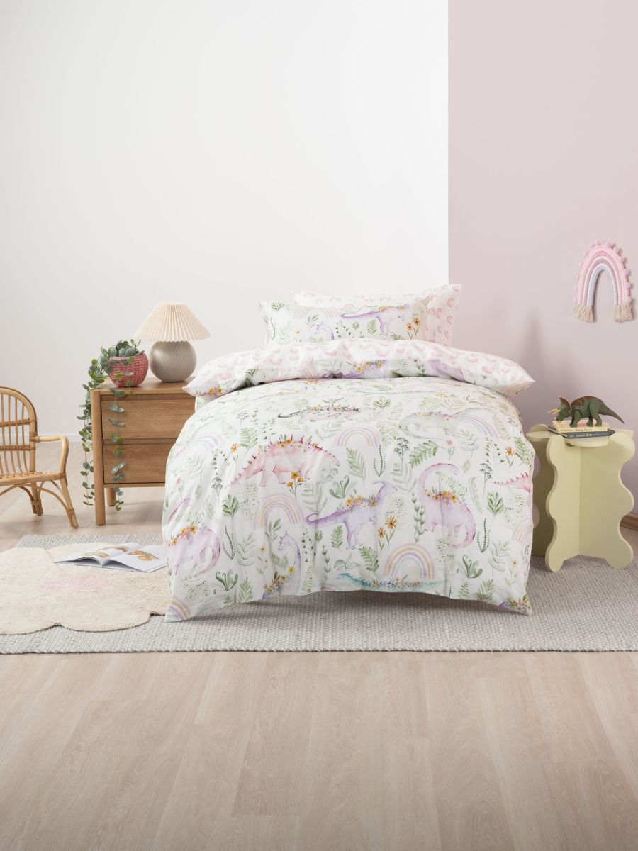 Dino Garden Duvet Cover Set