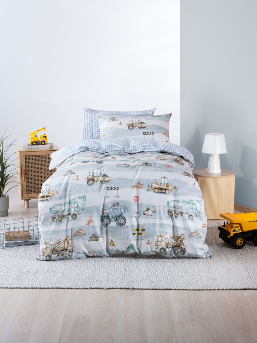 Heavy Machinery Duvet Cover Set